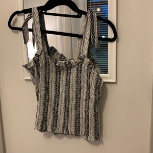 Black and white tank top